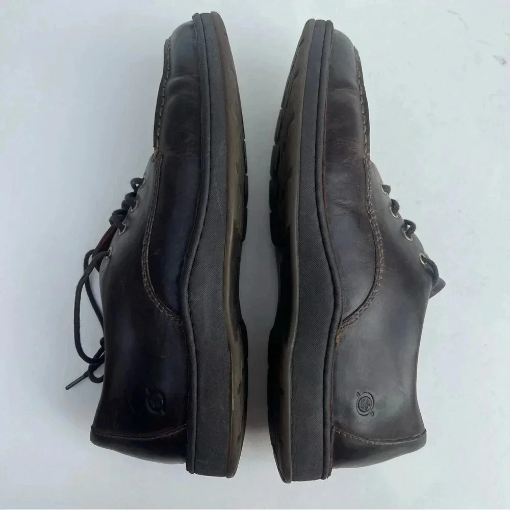 COPY - Born Brown Leather Lace Up Comfort Oxford Shoes Size 11